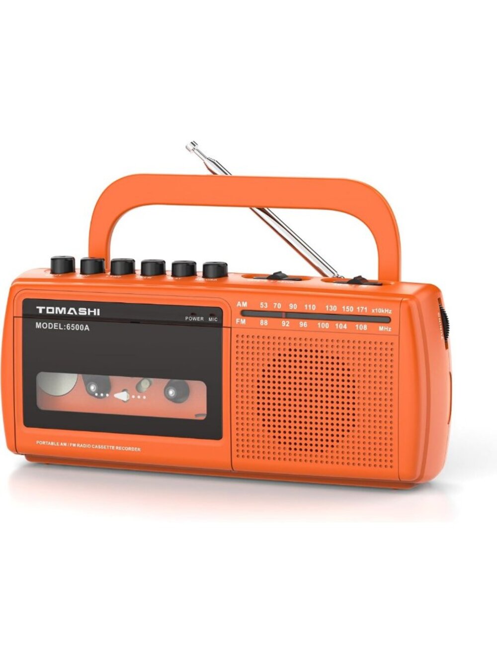 Portable Cassette Tape Player & Recorder with AM/FM Radio - Vintage Music Player